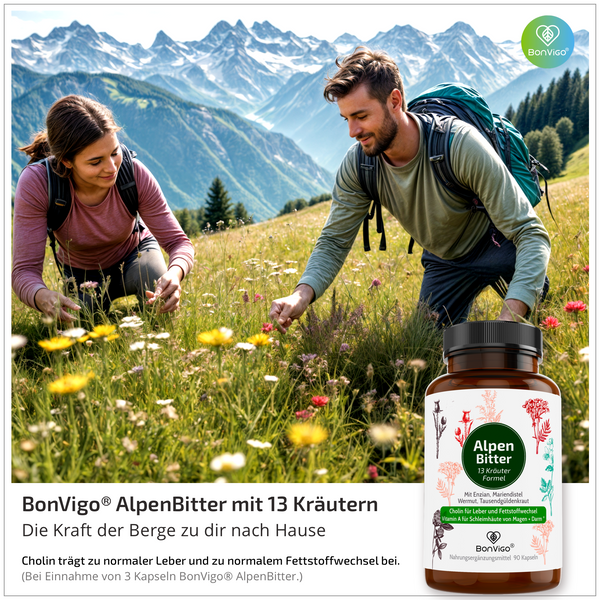 AlpenBitter plus Leber-Formel mit Cholin - BonVigo® Natürlich Gesund