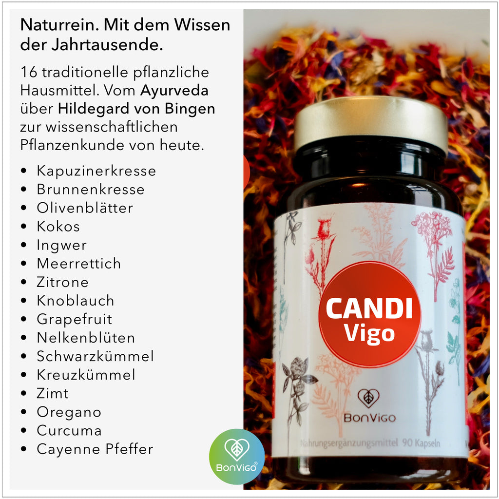 CandiVigo vegane Kapseln reiche pflanzliche Rezeptur