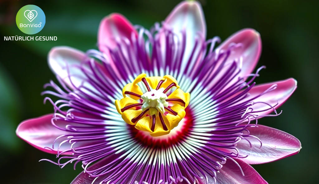 Passionsblume unterstützt Entspannung und gesunden Schlaf
