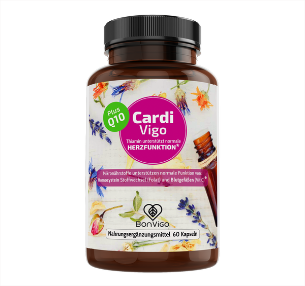 CardiVigo Kapseln mit Thiamin für normale Herzfunktion - BonVigo Nahrungsergänzung
