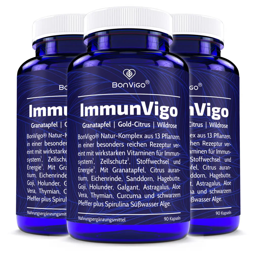 ImmunVigo 13-Pflanzen-Konzentrat mit Immun Booster 3 Dosen 270 Kapseln